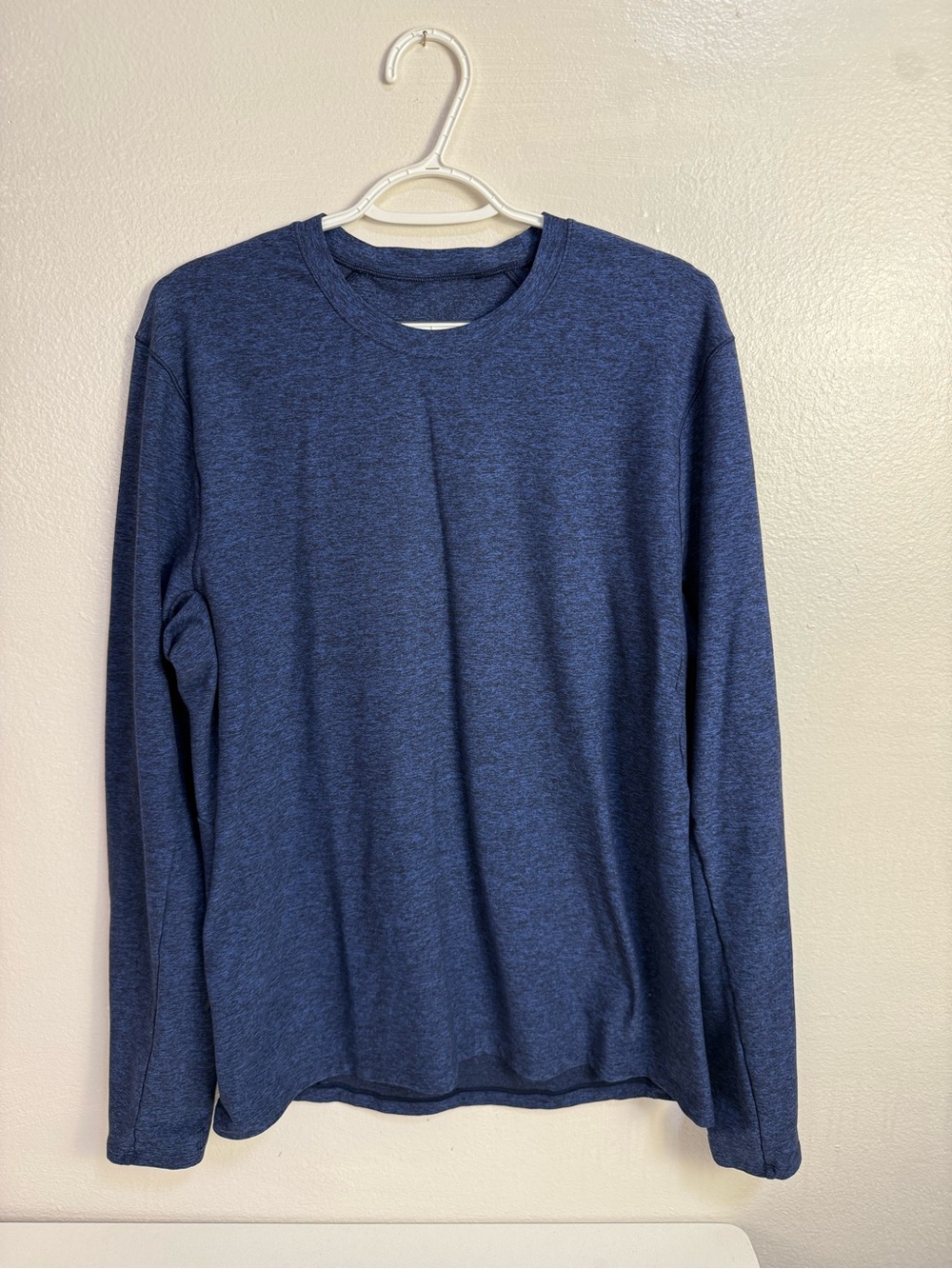 lululemon athletica Men's Long Sleeve Crewneck - Heathered Navy
